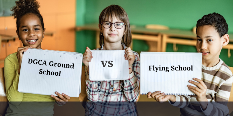 DGCA Ground School vs Flying School